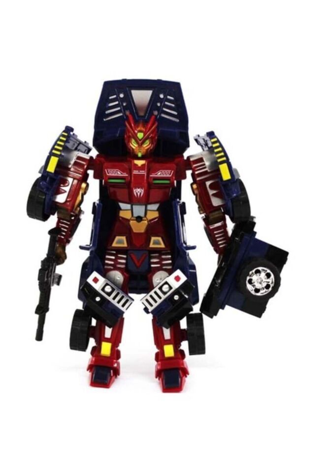 CONVERSION DÖ NÜŞEN ROBOT TRANSFORMERS HAMMER ARACI SESLİ IŞIKLI 1:24 ÖLÇEK