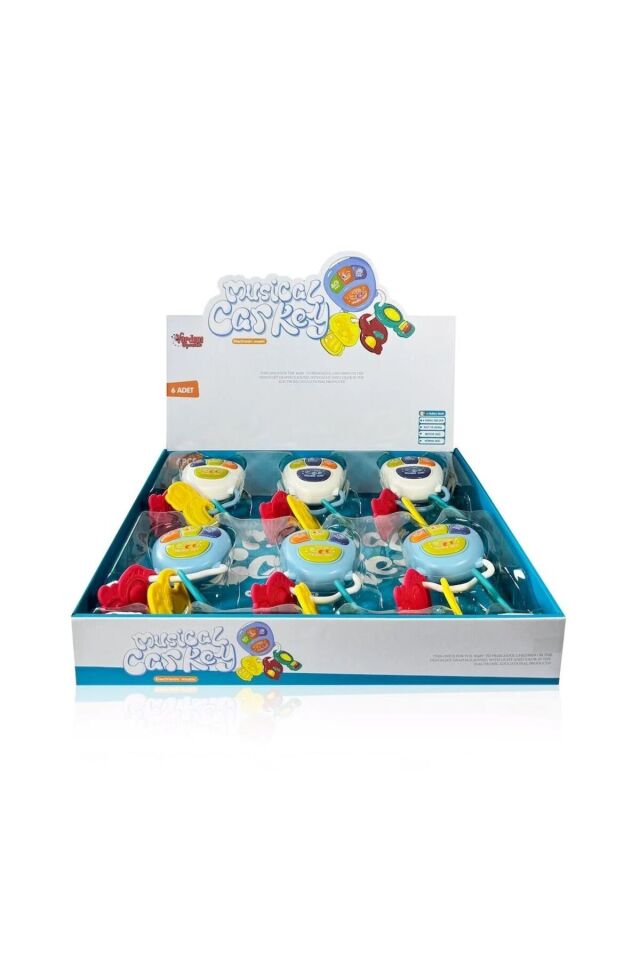 VARDEM IŞIKLI SESLİ, MÜZİKLİ, ANAHTARLIK BEBEK PİYANO +12 AY DİŞLİK