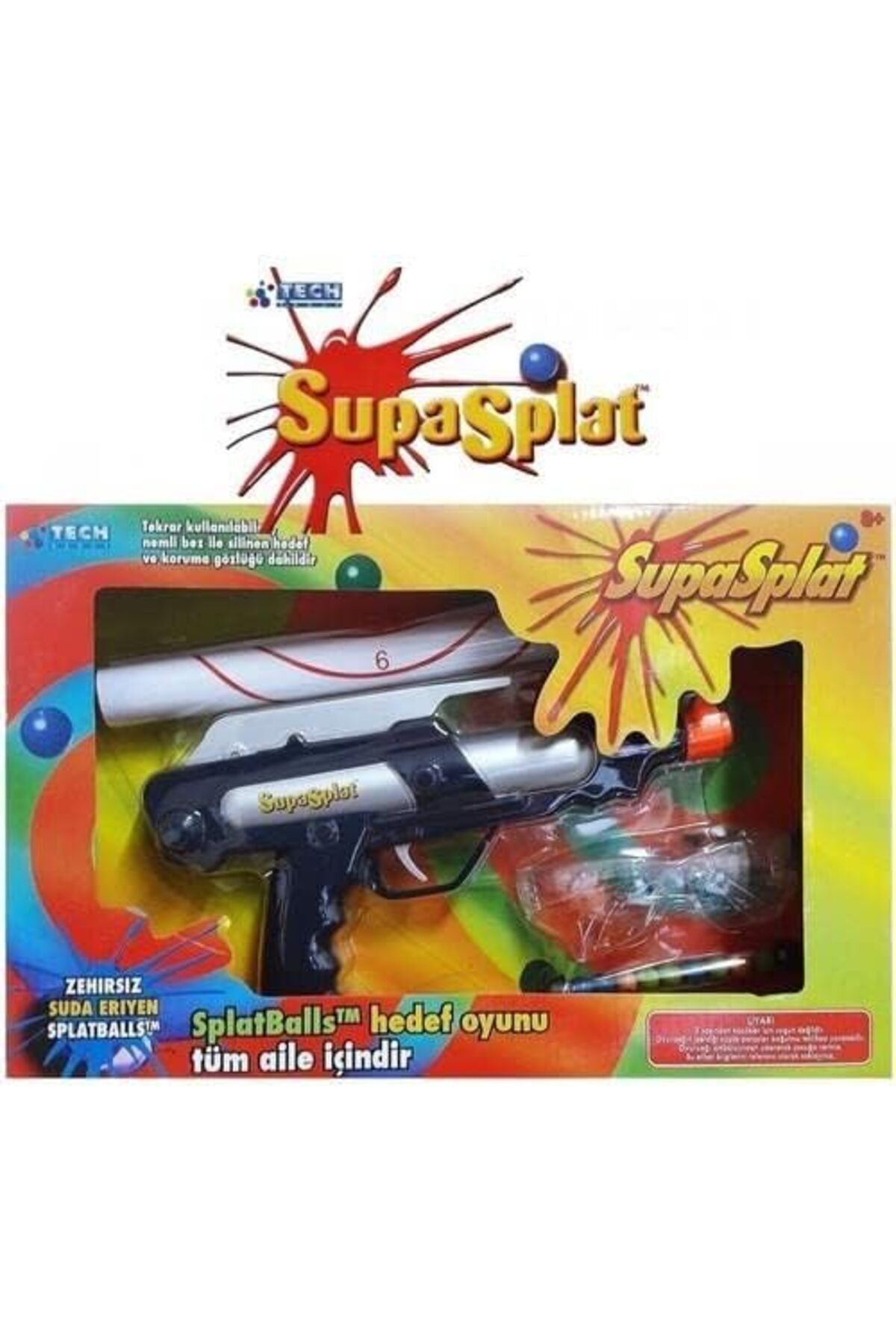 SOLE Supasplat Paintball Tabancası, Gözlük ve Boya Mermileri ile...