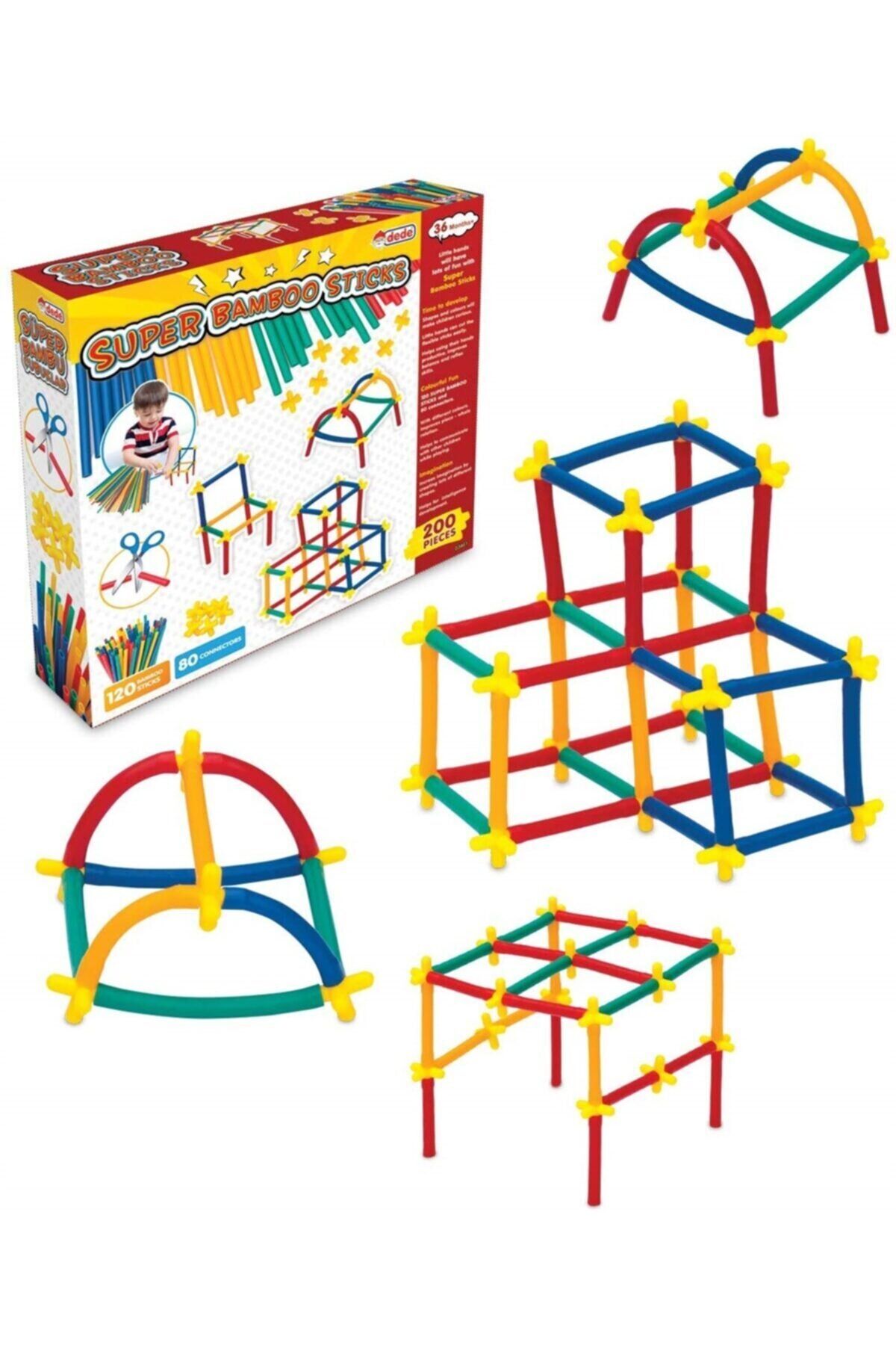 Eğitici Oyun Süper Bambu Çubuklar 200 Parça