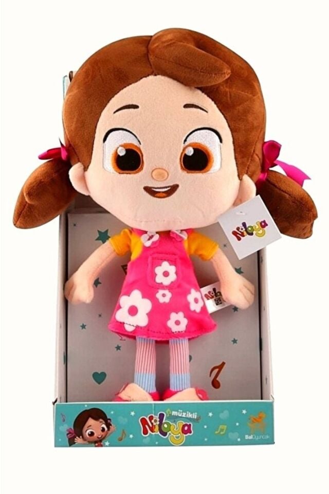Lisanslı Niloya Kalpli Müzikli Peluş Oyuncak Sesli Bebek 35 Cm
