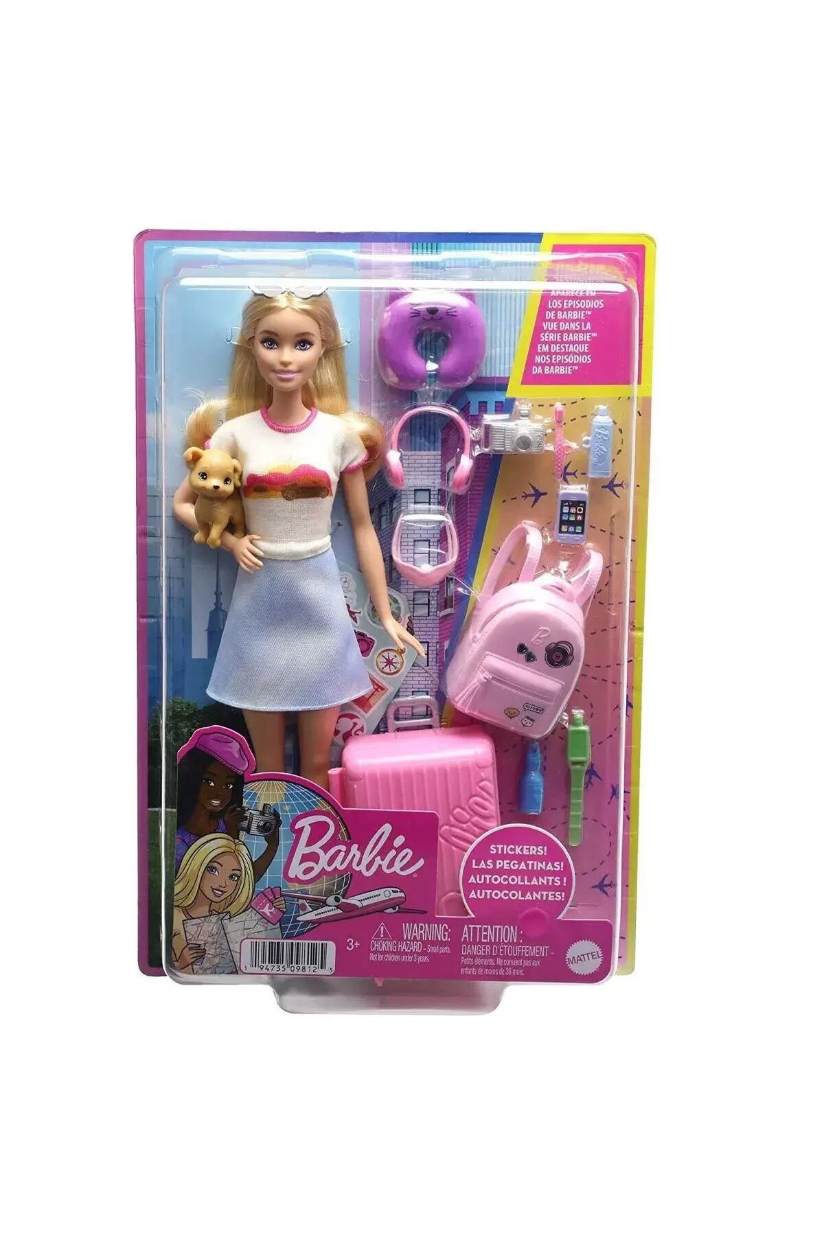 Hjy18 Barbie Seyahatte Bebeği Ve Aksesuarları