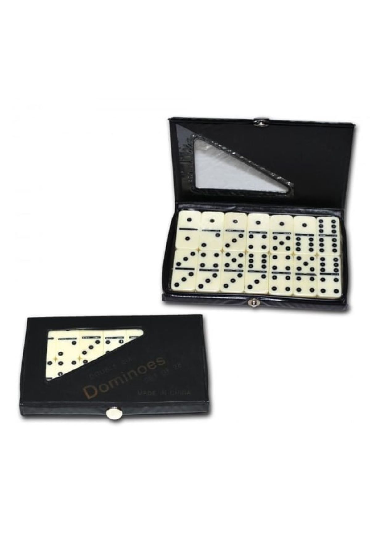 DOMİNO TAŞLARI ÇANTALI 28 TAŞ AİLE OYUN SETİ KÜÇÜK BOY 2,9 CM