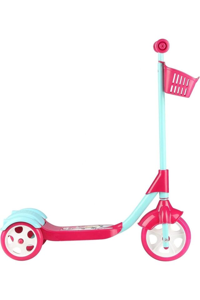 NELLİE PRENSES MODEL 3 TEKERLEKLİ SCOOTER FRENLİ SEPETLİ YÜKSEKLİK AYARLI