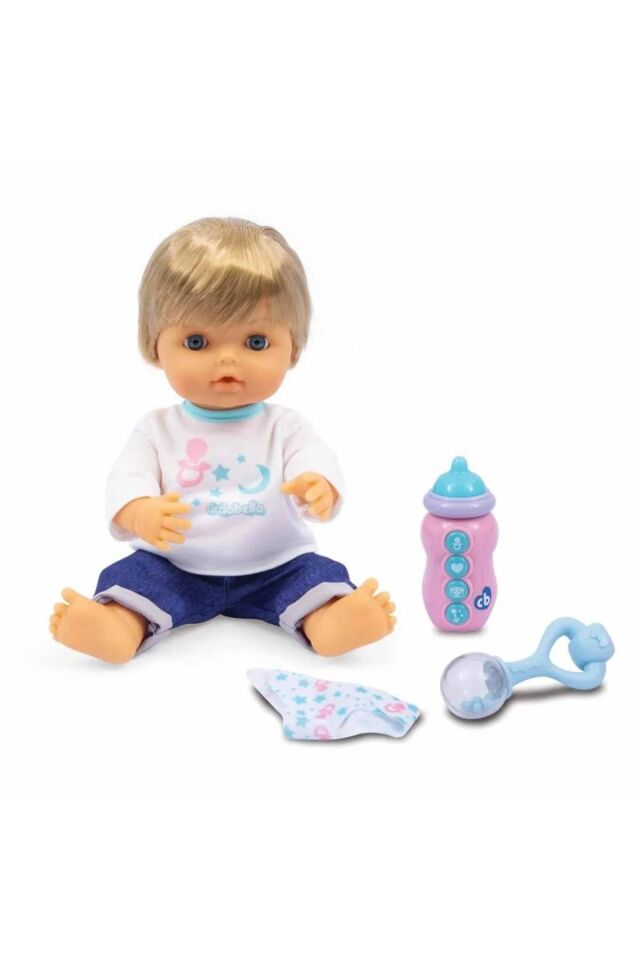 CİCİOBELLO BABY MONITOR 30 CM  4 FONKSİYONLU IŞIKLI SESLİ BİBERON OYUNU BEBEK