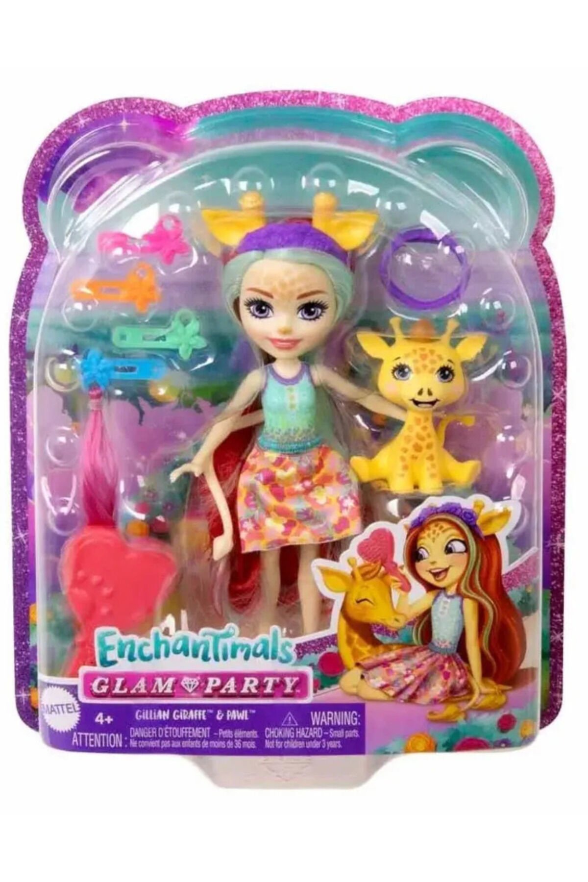 ENCHANTİMALS GLAM PARTY GİLLİAN GİRAFFE VE PAVL GİLLİAN ZÜRAFA VE PAVL KARAKTER SET