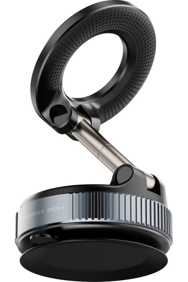 Ultra Vakum Gücü 360° Araç İçi Telefon Tutucu Pürüzsüz her yüzey için uygundur. siyah 6x6x4 cm K007