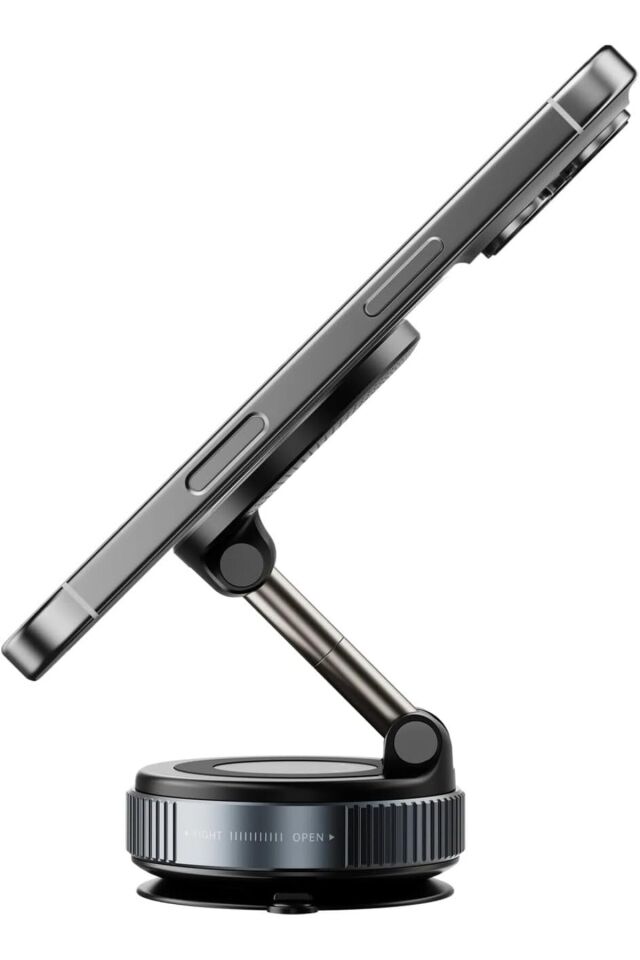 Ultra Vakum Gücü 360° Araç İçi Telefon Tutucu Pürüzsüz her yüzey için uygundur. siyah 6x6x4 cm K007