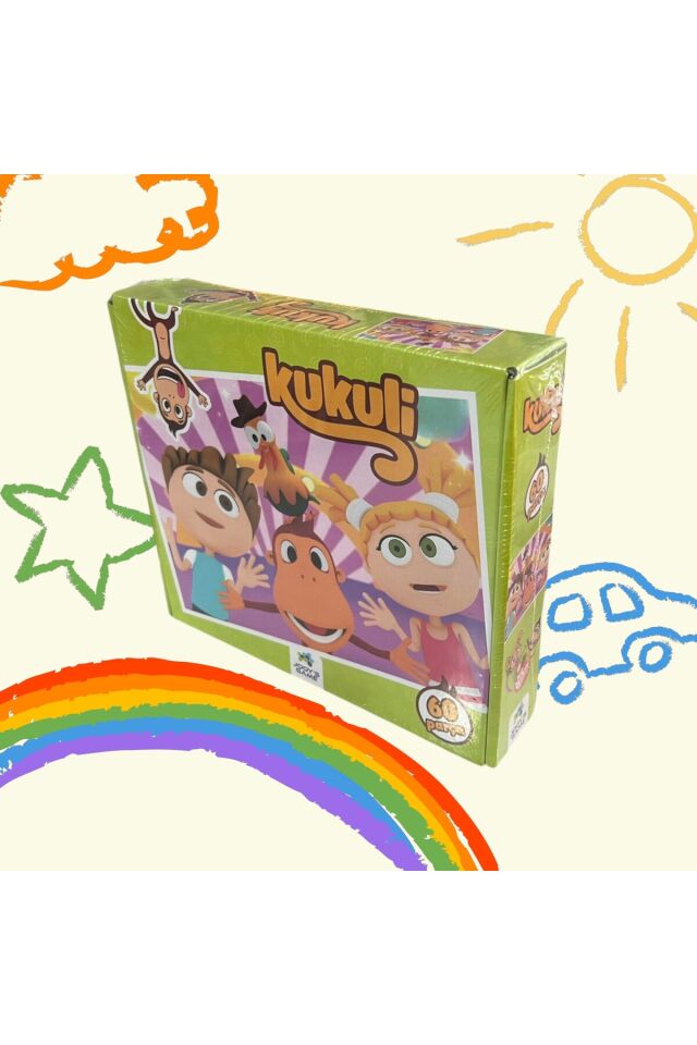 KUKULİ 60 PARÇA PUZZLE  YAP BOZ SETİ