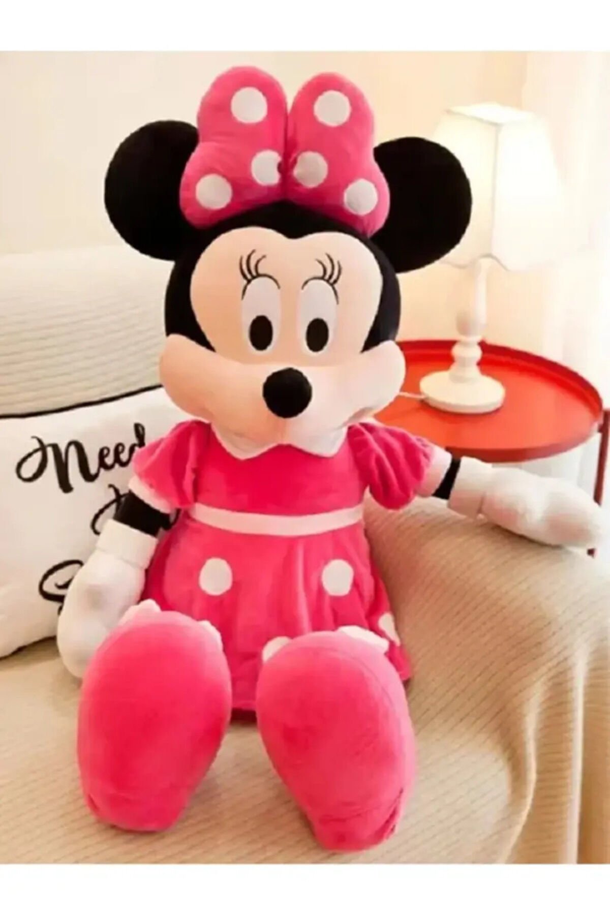 PELUŞ FARE 36 CM MİNNİE MOUSE OYUN VE UYKU ARKADAŞI