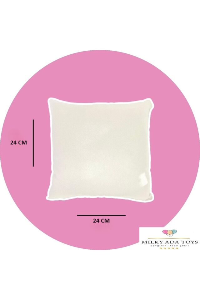 Milky Ada Toys Kuromi Peluş Dekoratif Yastık Uyku Arkadaşı 24 Cm X 24 Cm