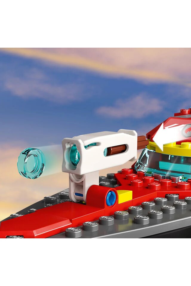 ® City İtfaiye Kurtarma Teknesi 60373 - 5+ Çocuklar için Oyuncak Yapım Seti (144P)