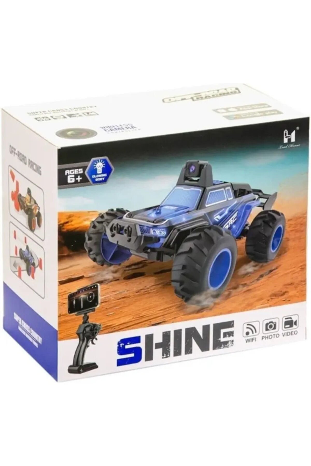SHINE OFF-ROAD RACING KAMERALI UZAKTAN KUMANDALI ŞARJLI AKROBATİK ARABA
