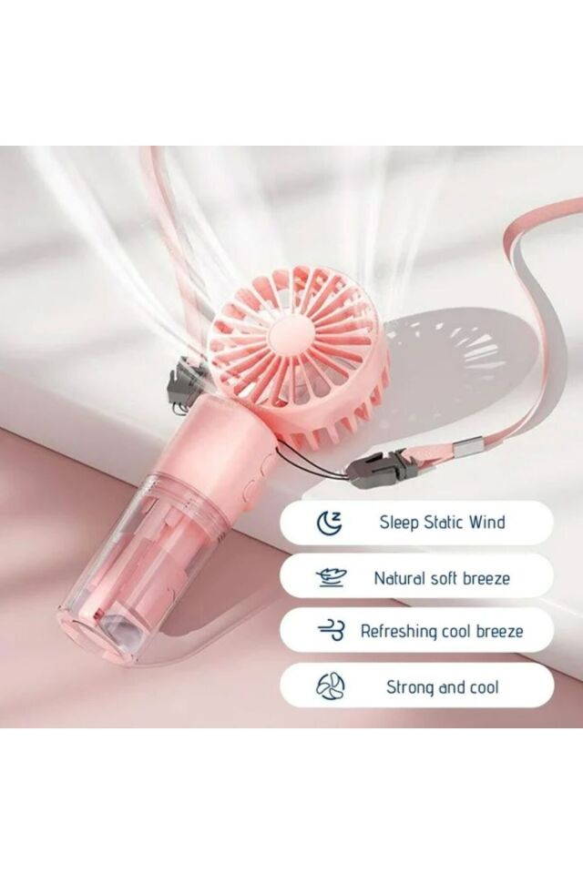 MİNİ FAN SU BUHARLI BOYUN ASKILI 4 KADEMELİ SOĞUTUCU  MİNİ VANTİLATÖR