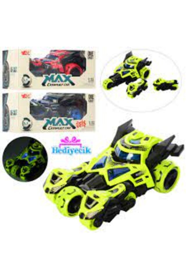 MY66-M1221 1 32 METAL IŞIKLI MÜZİKLİ 3 İN 1 ARABA VARDEM