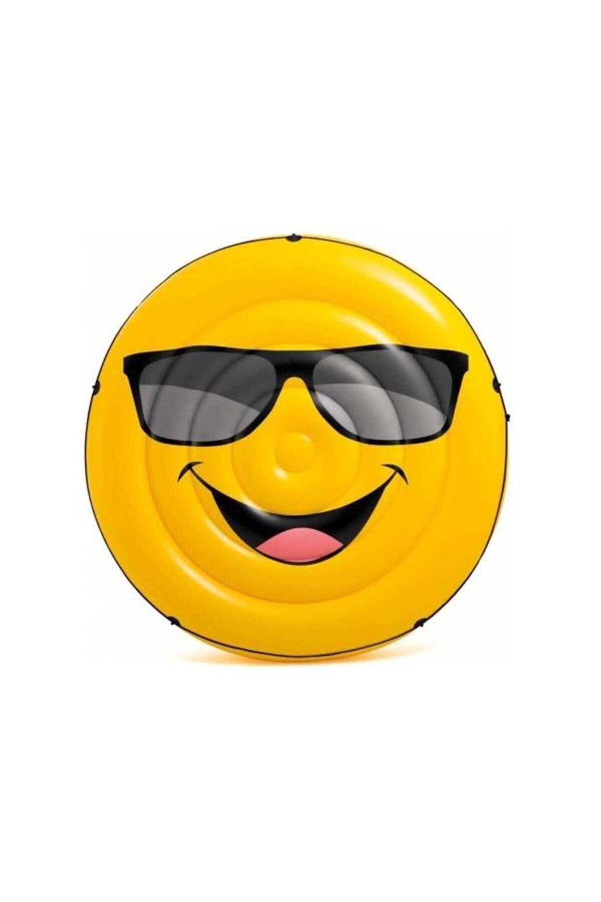 İntex 57254 Şişme Yatak Gülen Adam Smile Emoji Ada Yatak