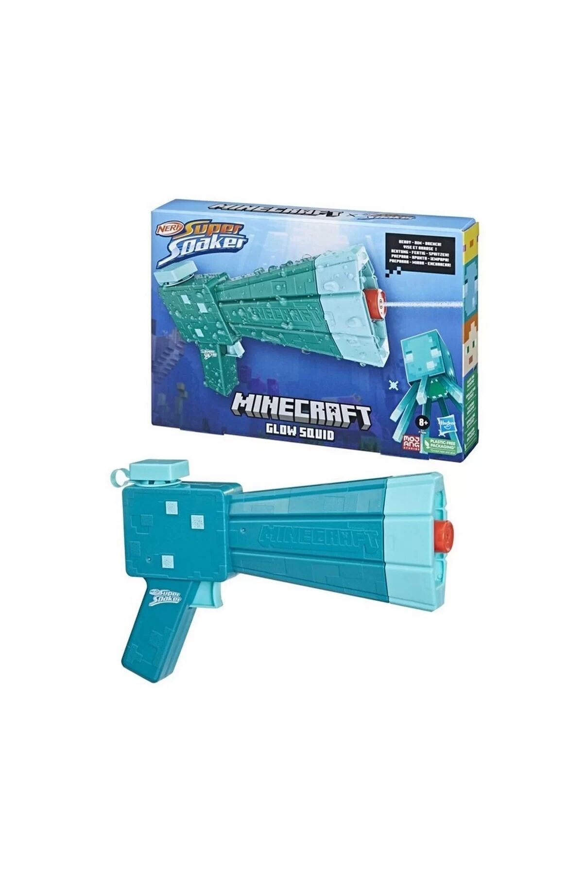 Nerf Super Soaker Minecraft Glow Squid F7600