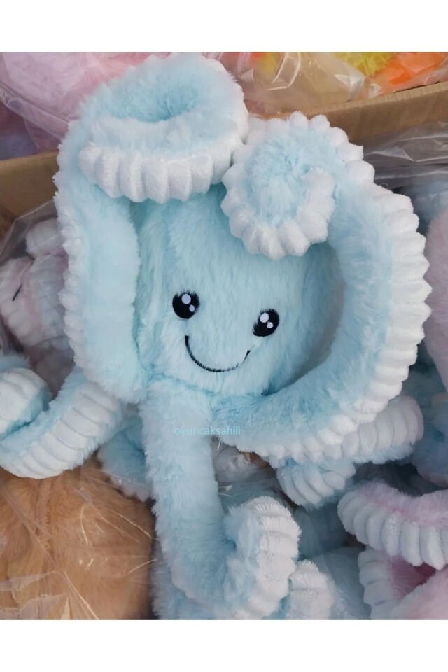 PELUŞ AHTAPOT UZUN BACAKLI 52 CM UYKU ve OYUN ARKADAŞI SOFT YUMUŞAK OYUNCAK