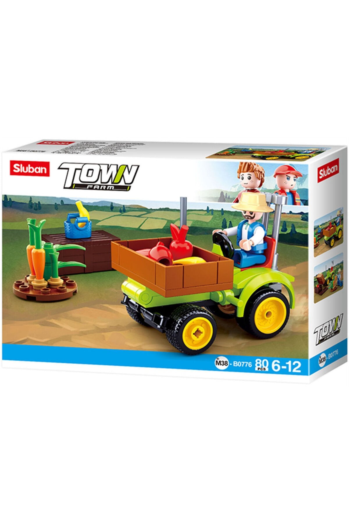 Yapı Oyuncak 080 Parça Town Traktör