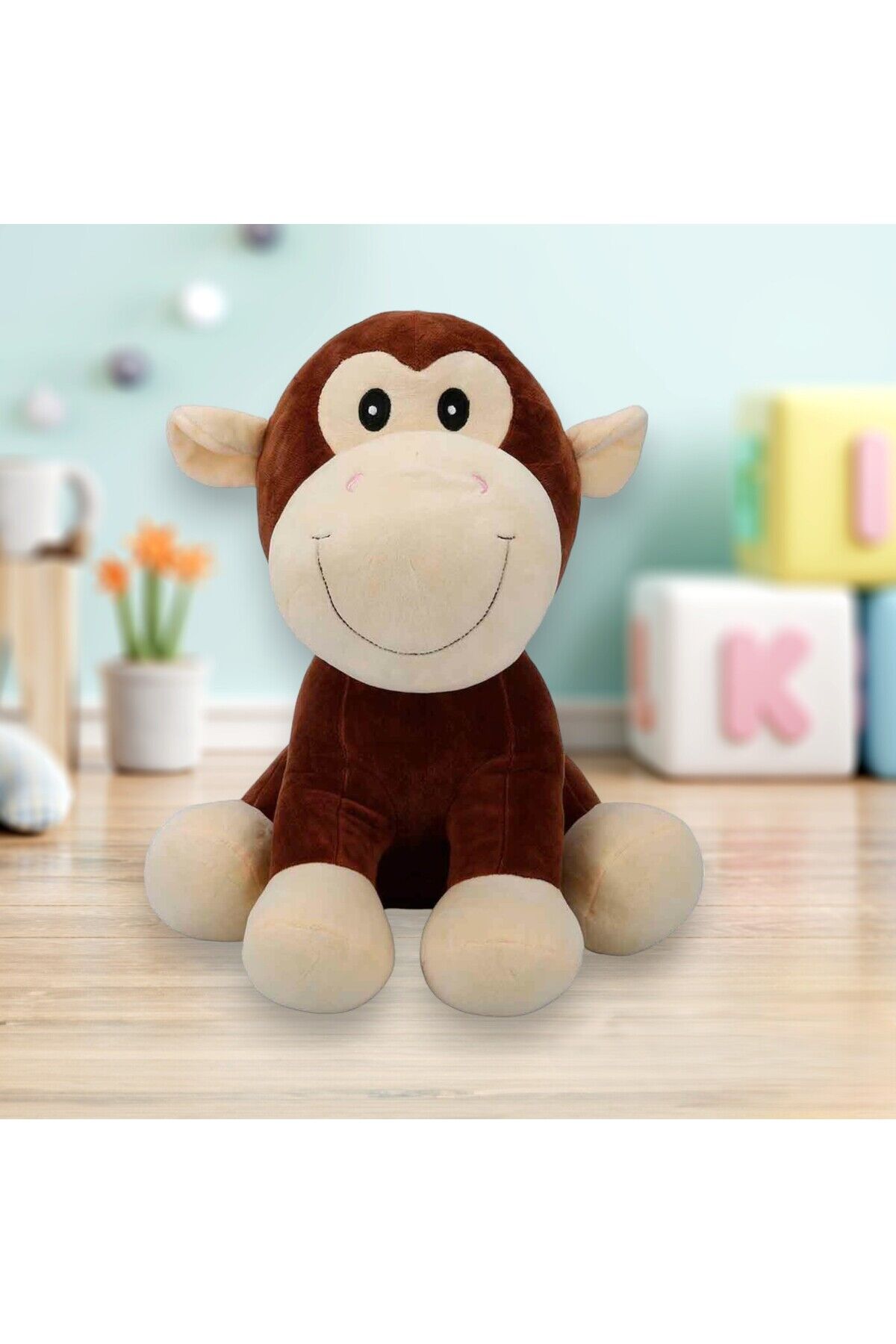 PUFFY FRİENDS MONKEY SEVİMLİ OYUN VE UYKU ARKADAŞIM MAYMUN 35 X 30 CM