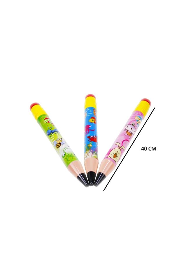 KALEM ŞEKİLLİ SU POMPASI 40 CM RESİMLİ DENİZ HAVUZ SU OYUNCAĞI WATER PUMP SARI YEŞİL PEMBE