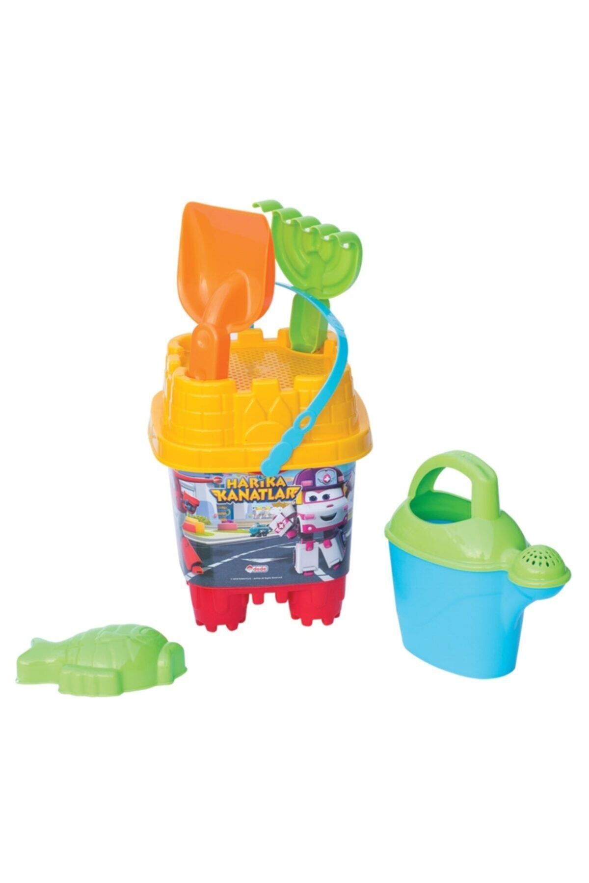 Turuncu Renkli Kanatlar ve Kale Kova Seti, Eğlenceli Oyunlar için Harika Seçenek