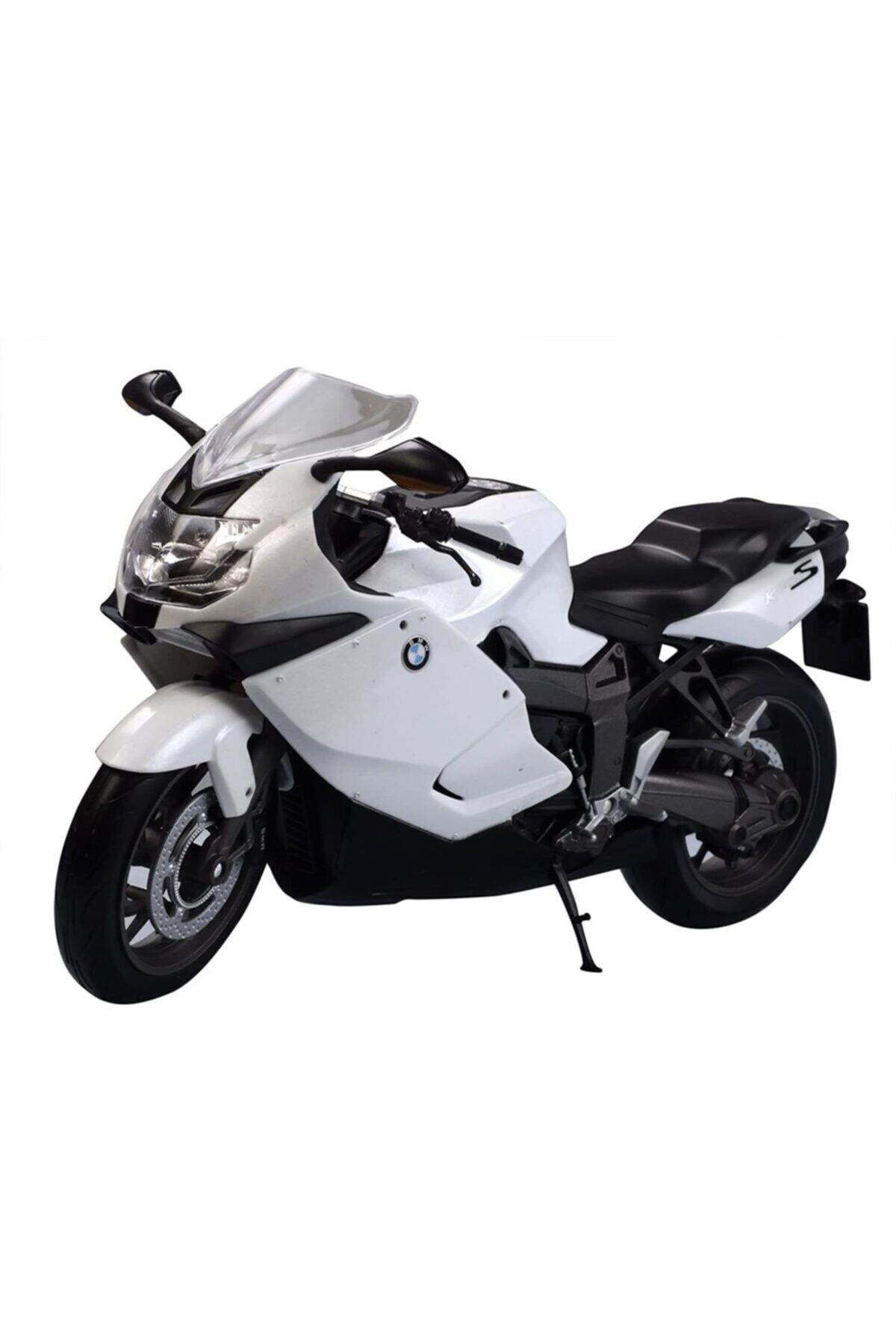 WELLY BMW K1300S 1:10 ÖLÇEK BEYAZ METAL MOTORSİKLET DİE CAST