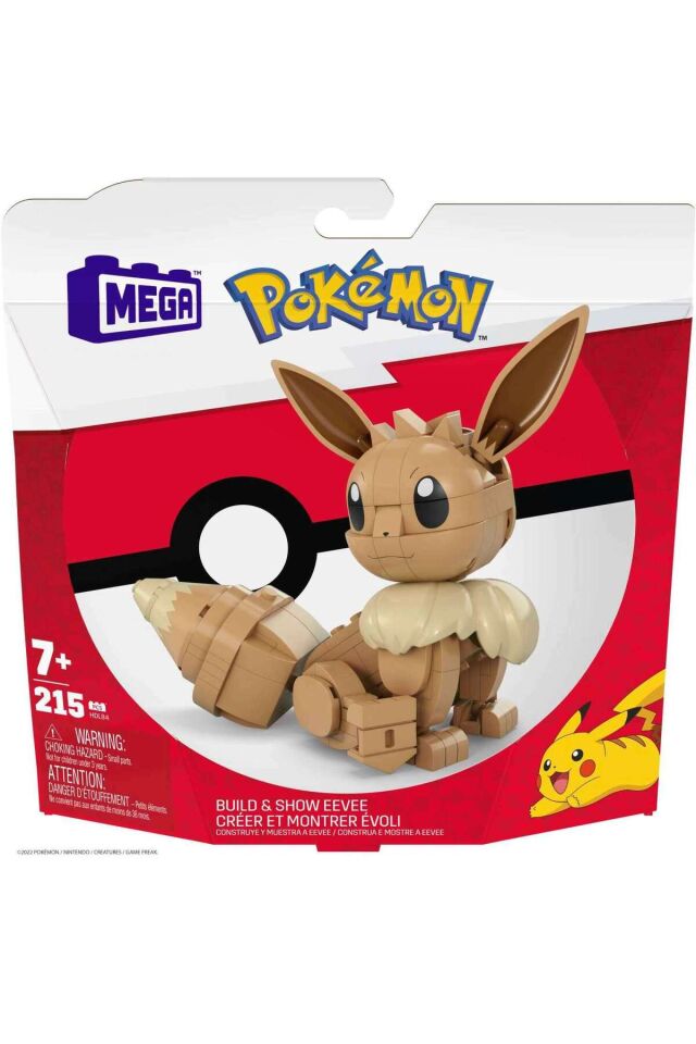 MEGA POKEMON YAP ve OYNA FİGÜRLER EEVEE 215 PARÇA