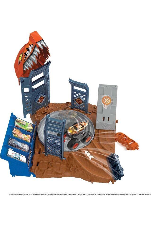 HW MNSTR TRUCK ARENA SMSHRS TİGER SHARK SPIN-OUT CHALLENGE 4+