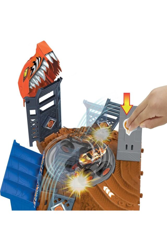 HW MNSTR TRUCK ARENA SMSHRS TİGER SHARK SPIN-OUT CHALLENGE 4+