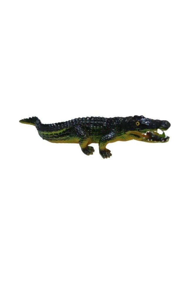 TİMSAH PVC ESNEK HAREKETLİ CROCODİLE 20 CM YEŞİL TEKLİ