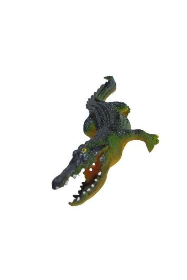 TİMSAH PVC ESNEK HAREKETLİ CROCODİLE 20 CM YEŞİL TEKLİ