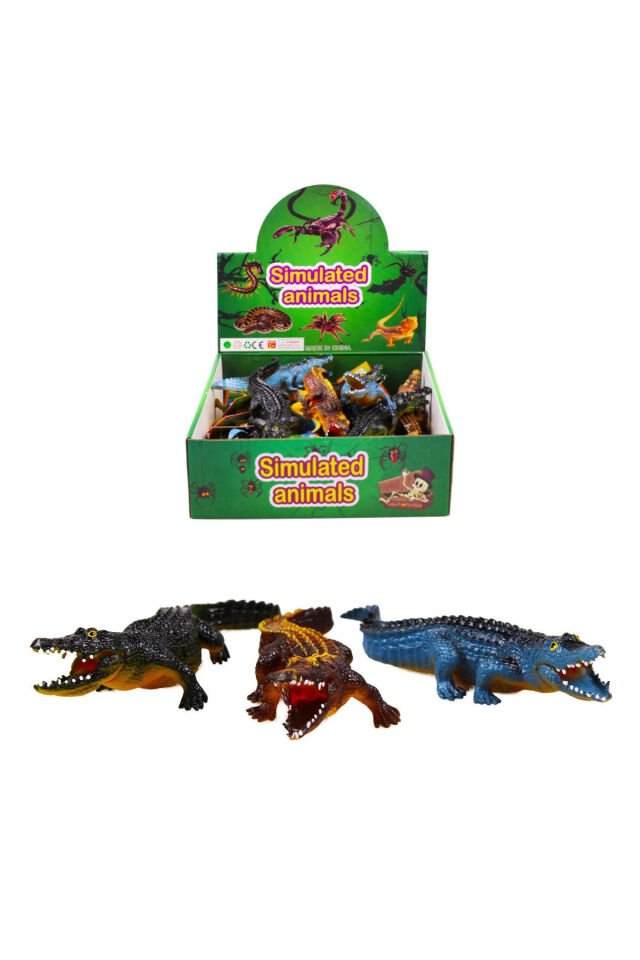 TİMSAH PVC ESNEK HAREKETLİ CROCODİLE 20 CM YEŞİL TEKLİ