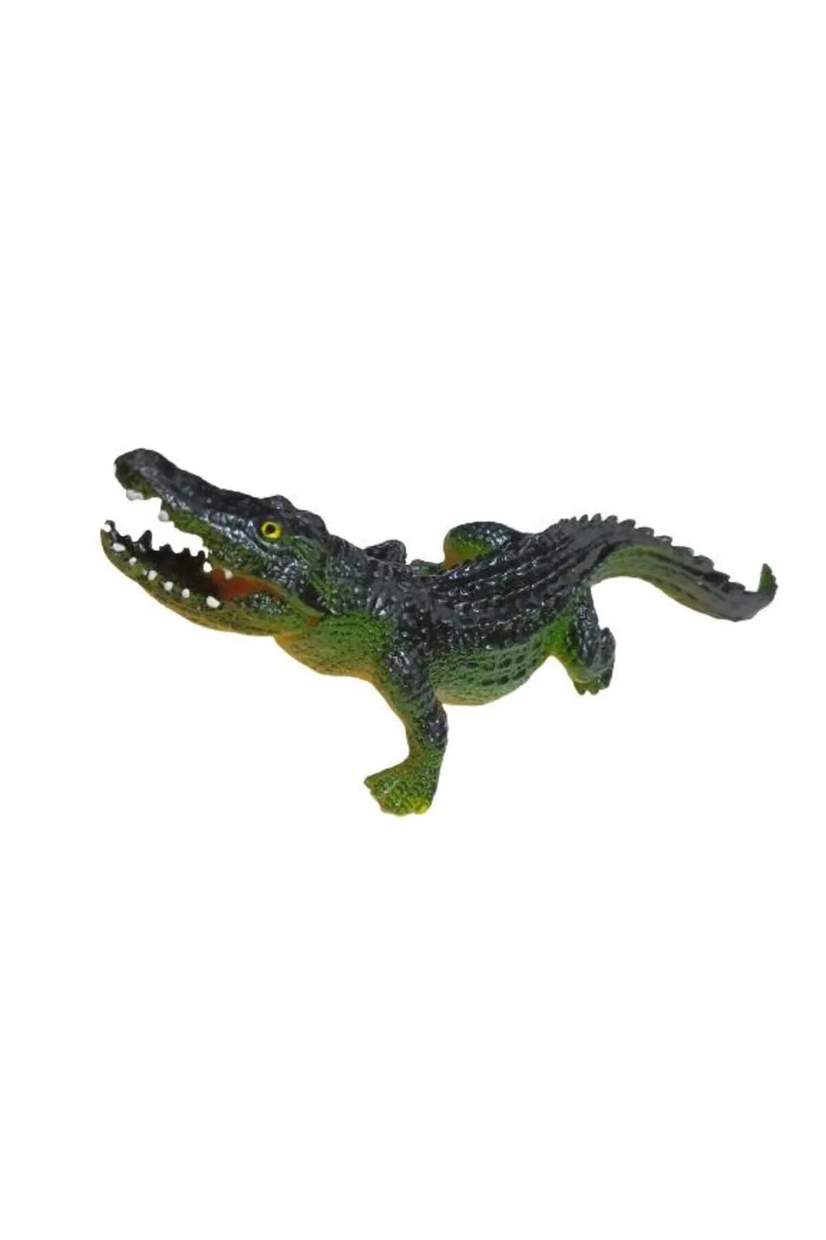 TİMSAH PVC ESNEK HAREKETLİ CROCODİLE 20 CM YEŞİL TEKLİ