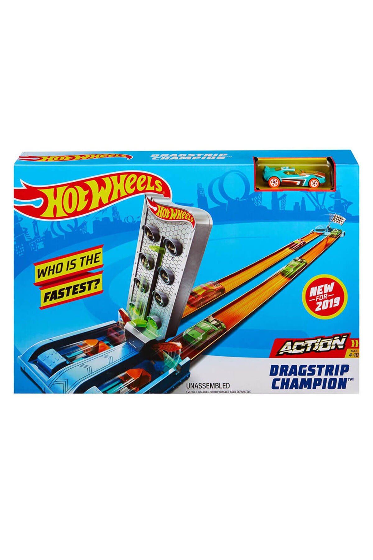 ACTION BAYRAK YARIŞI ŞAMPİYONASI OYUN ARABA SETİ MATTEL