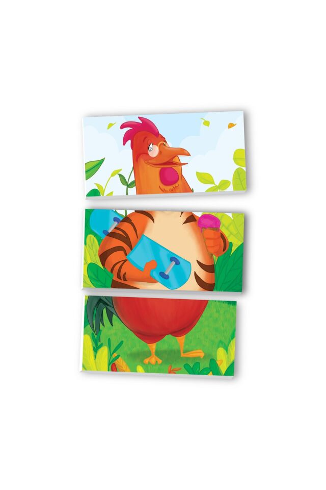 MAGNET PUZZLE MANYETİK YAPIŞKAN YAPBOZ 10 HAYVAN 30 PARÇA EĞİTİCİ OYUN