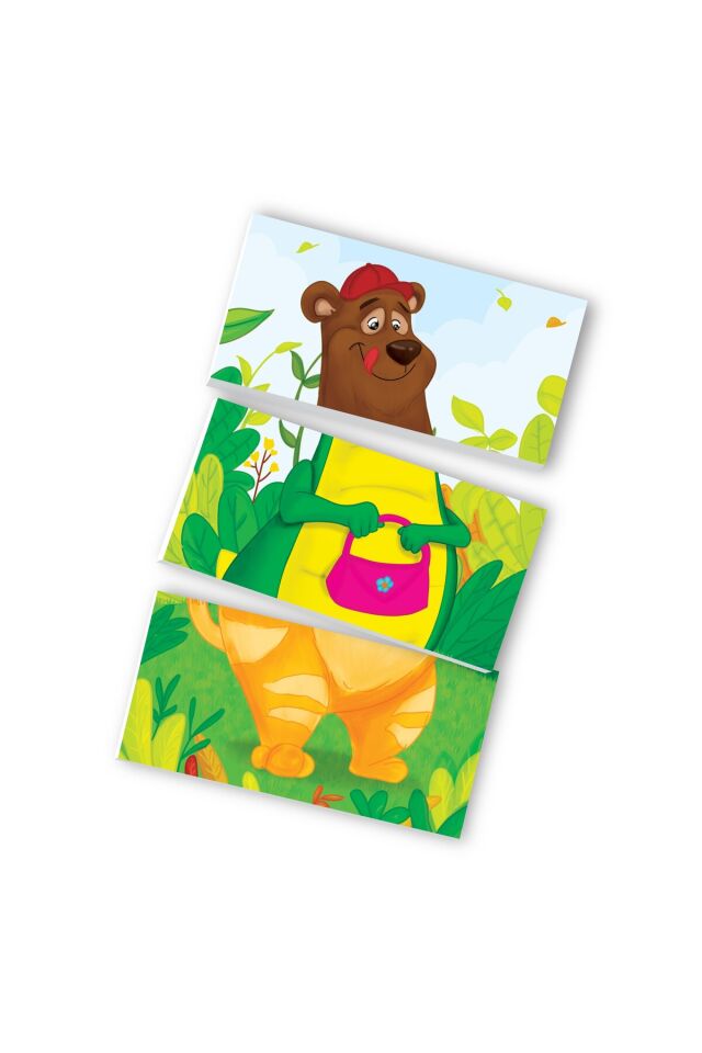 MAGNET PUZZLE MANYETİK YAPIŞKAN YAPBOZ 10 HAYVAN 30 PARÇA EĞİTİCİ OYUN