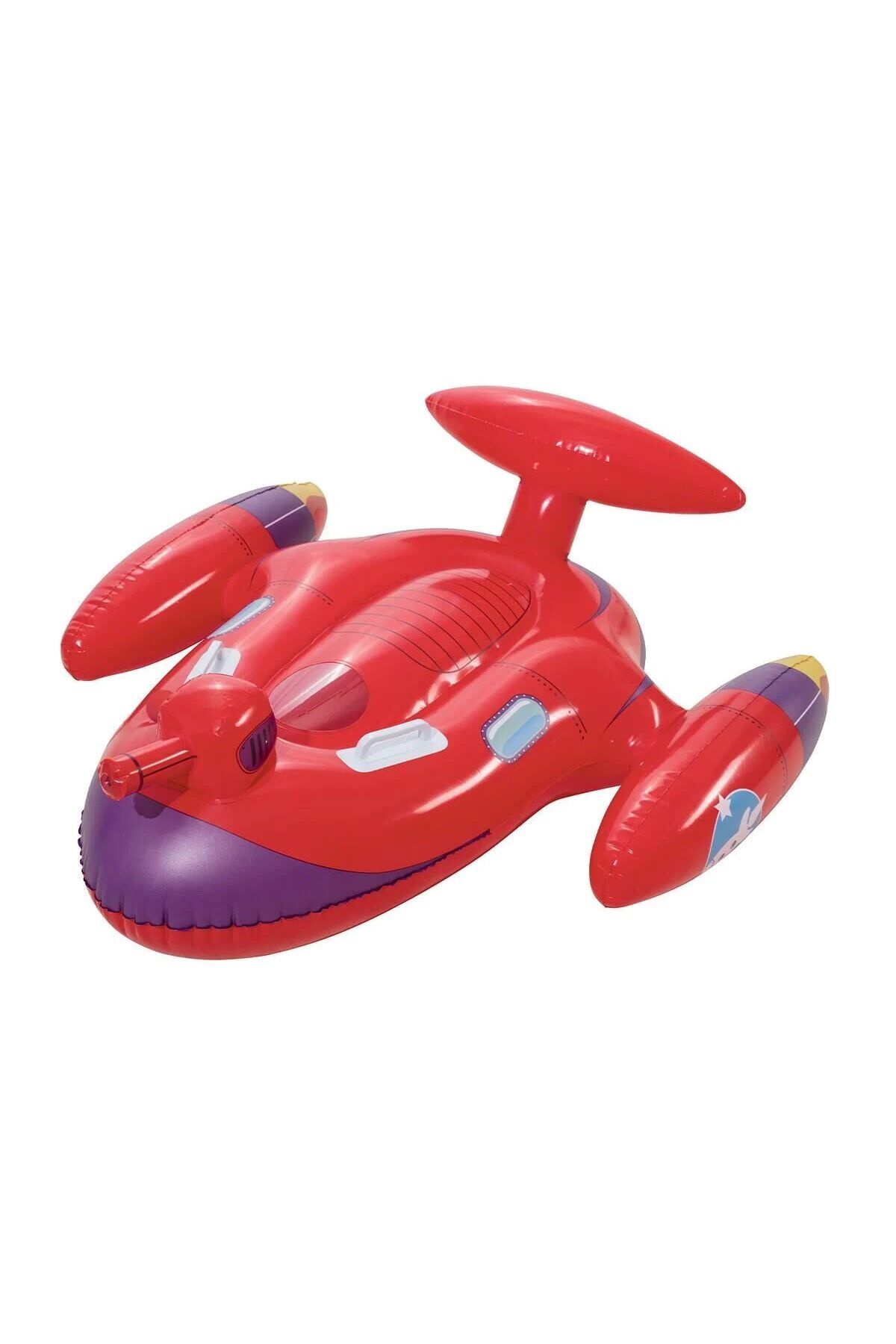 BINICI JET UCAK SU ATAN UZAY GEMİSİ BİNİCİ  DENİZ YATAĞI KIRMIZI 109X89CM