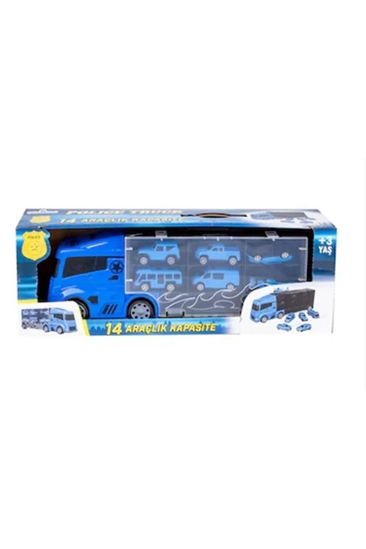 POLİCE TRUCK 14 ARAÇ KAPASİTELİ 6 ARAÇLI POLİS TIR SETİ