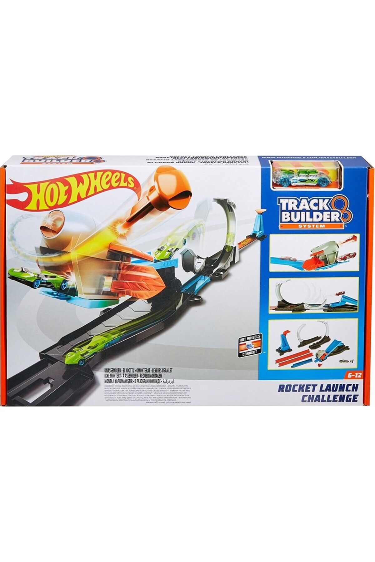 Hotwheels Roket Fırlatan Aksiyon Yarış Seti