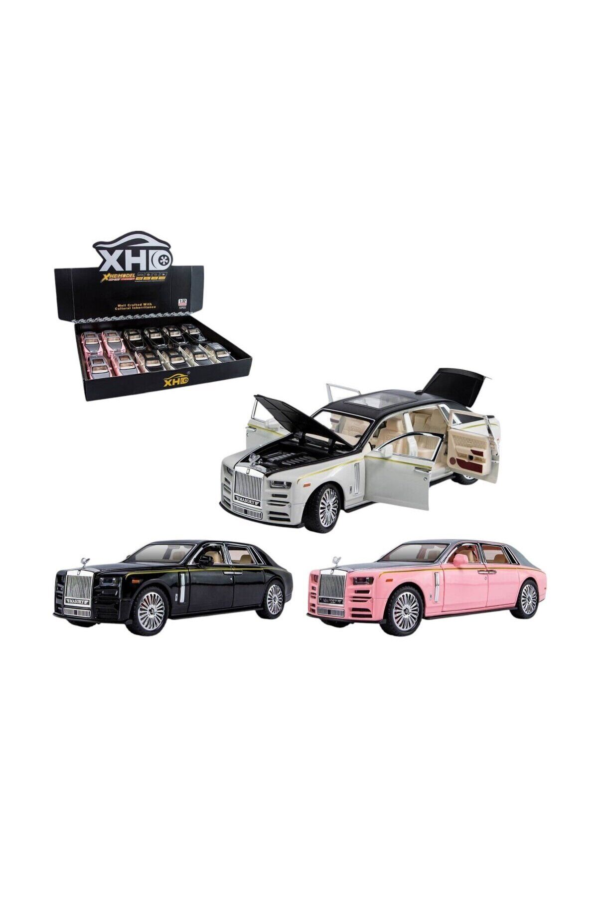 XHD-B3214-Vardem Çek Bırak Kapıları Açılan Işıklı Ve Sesli RR Araba 1:32