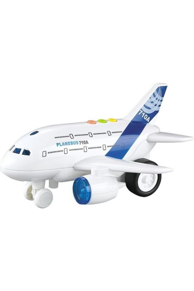 SESLİ IŞIKLI AVIATION 710A PLANEBUS UÇAK 1:200 ÖLÇEK