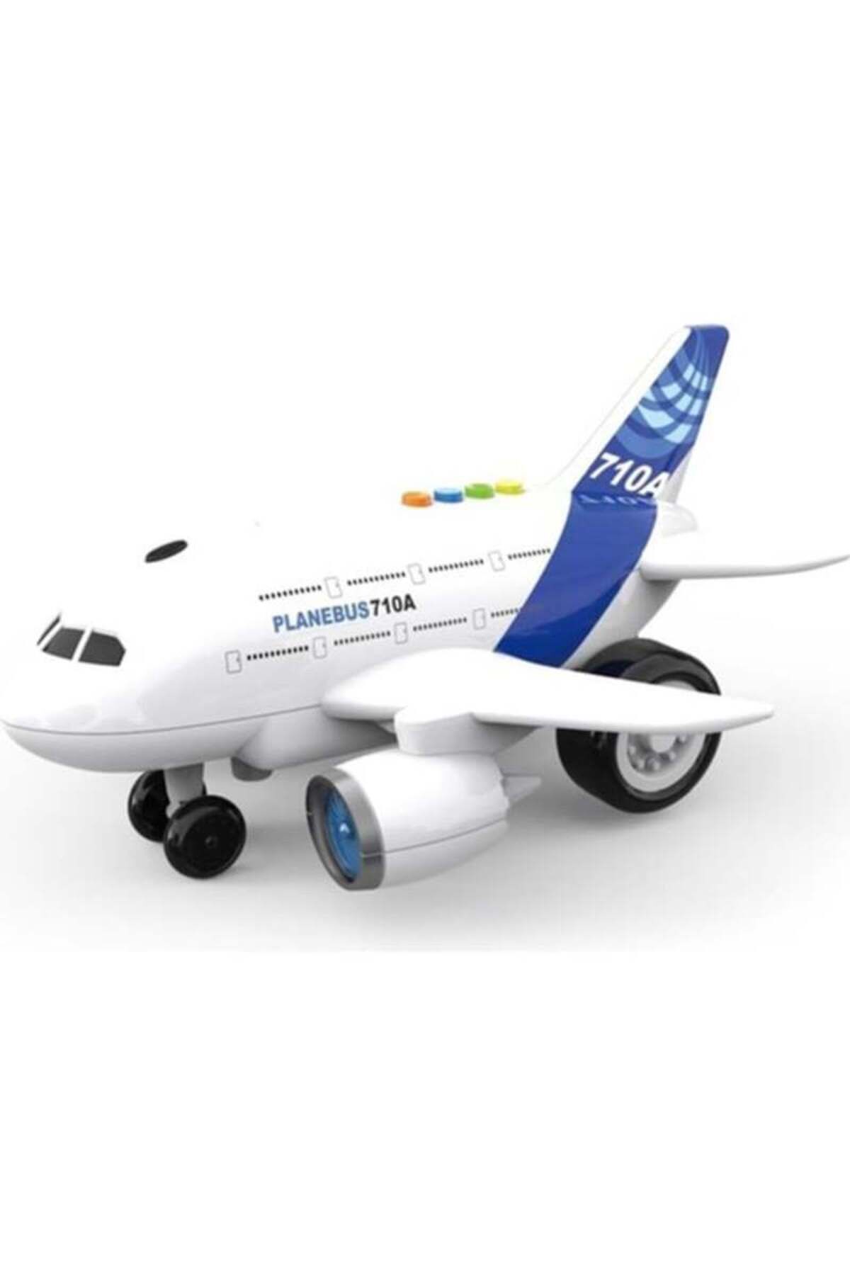 SESLİ IŞIKLI AVIATION 710A PLANEBUS UÇAK 1:200 ÖLÇEK