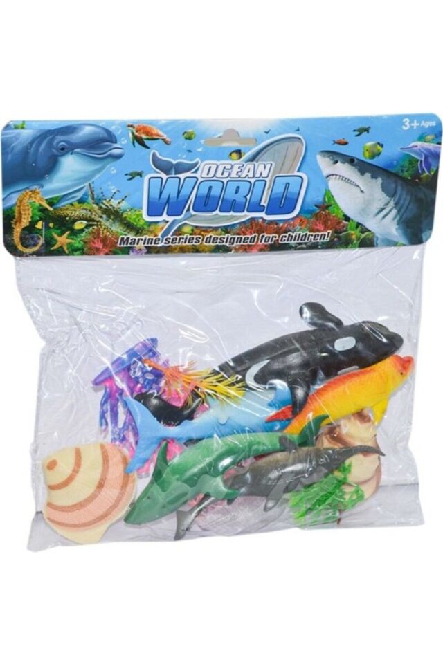 OCEAN WORLD DENİZ HAYVANLARI SET ORTA BOY 11 PARÇA KÖPEK BALIKLARI SHARK z-083