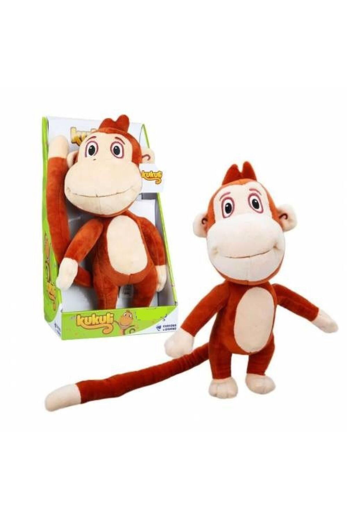 KUKULİ MÜZİKLİ PELUŞ MAYMUN LİSANSLI MAYMUN MONKEY 30 CM