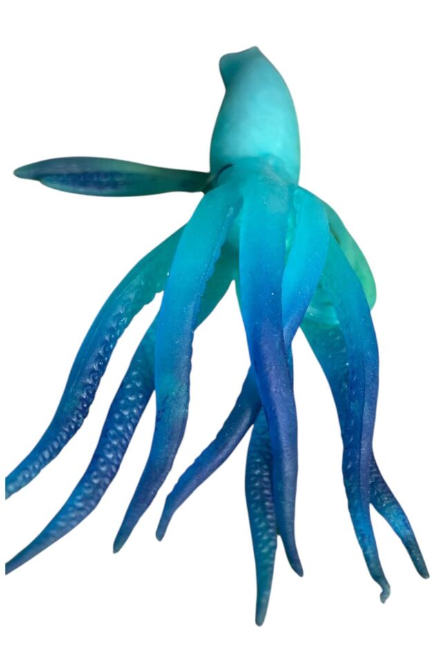 ESNEK HAYVANLAR EKLEM BACAKLAR 3 ASORTİ MÜREKKEP BALIĞI ESNEK OYUNCAKLAR 18x12 cm