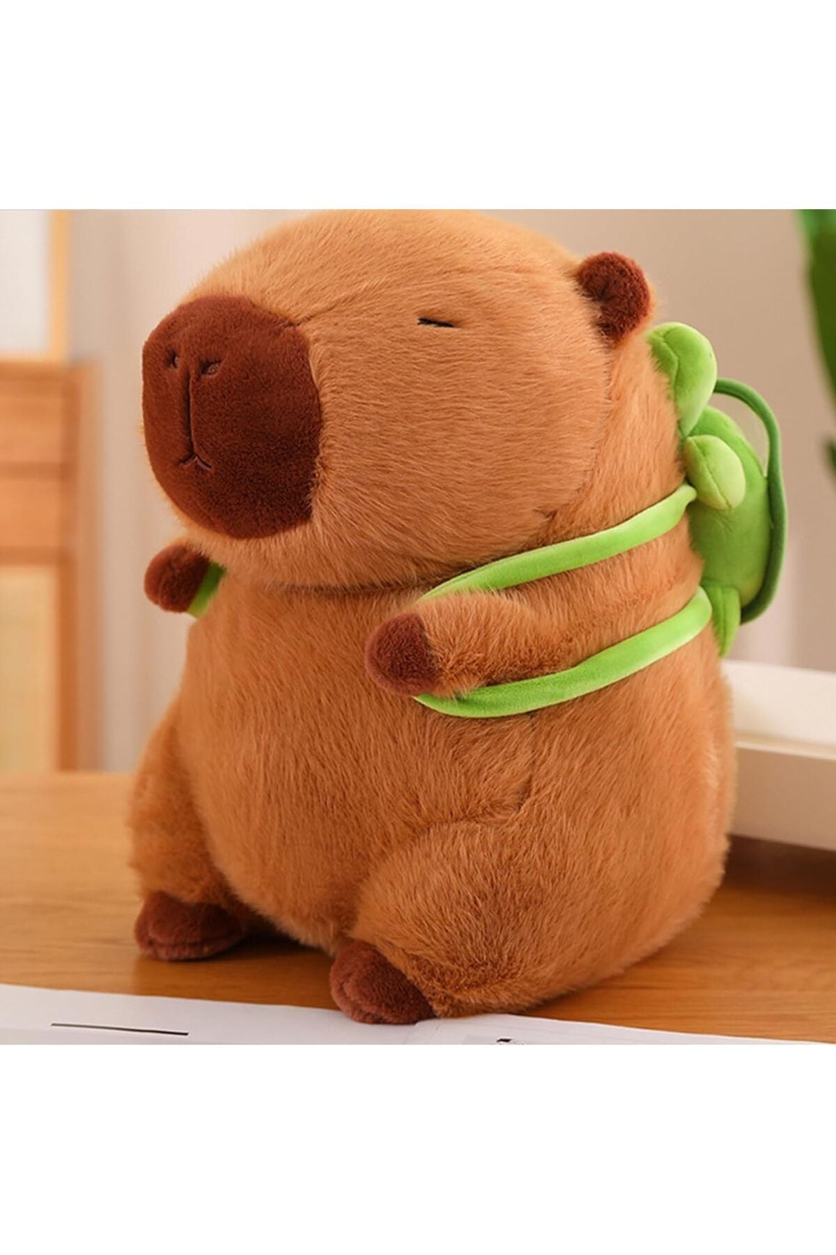 Sevimli Capybara peluş hayvan 23 cm kahverengi