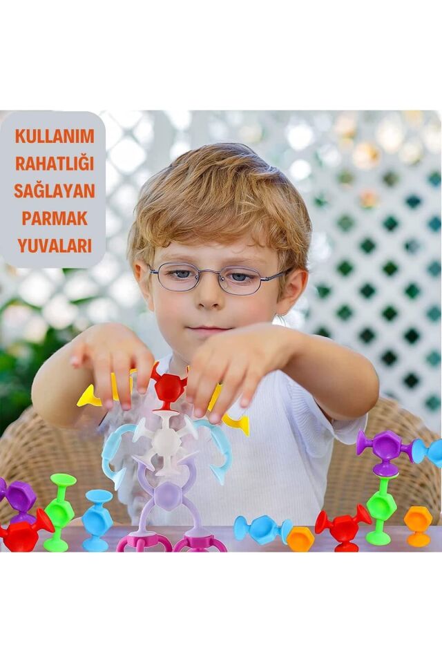 Vakum Molekül 25 Parça Yapı Taşları Fidget Duyusal Popit Eğitici Oyuncak