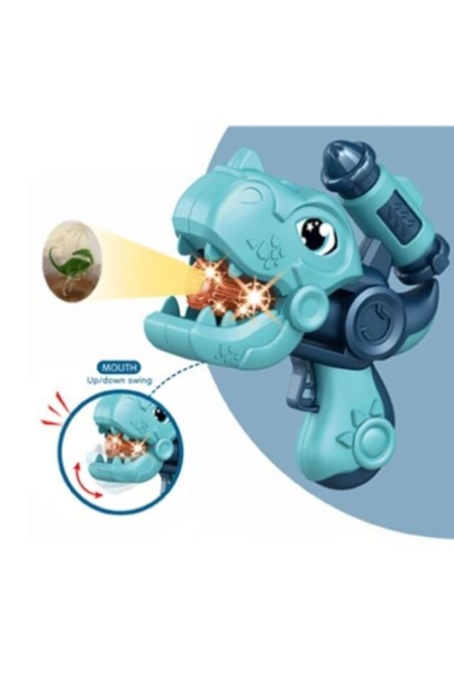 PROJEKSİYONLU DİNOZOR TABANCA ASORTİLİ 4 RENK SESLİ IŞIKLI