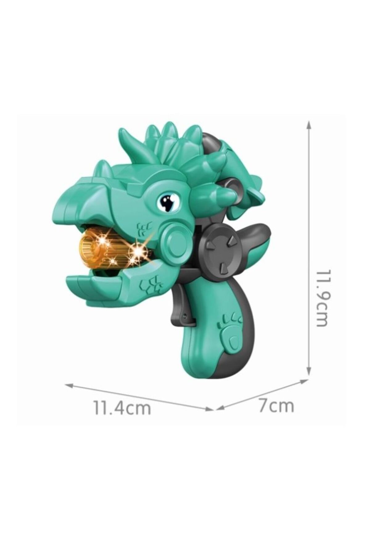 PROJEKSİYONLU DİNOZOR TABANCA ASORTİLİ 4 RENK SESLİ IŞIKLI